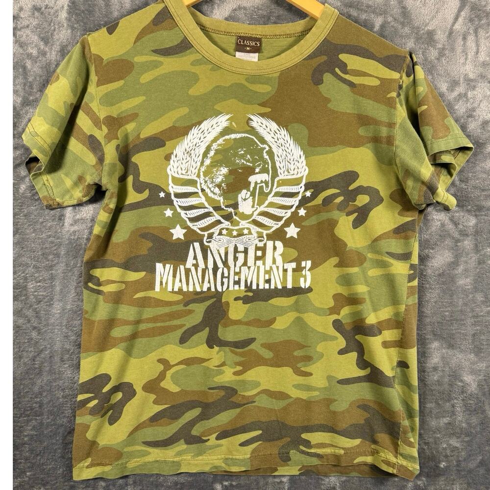 Band x Tee VTG Y2K (05) Anger Management 3 Official Merch Camo T-Shirt Medium